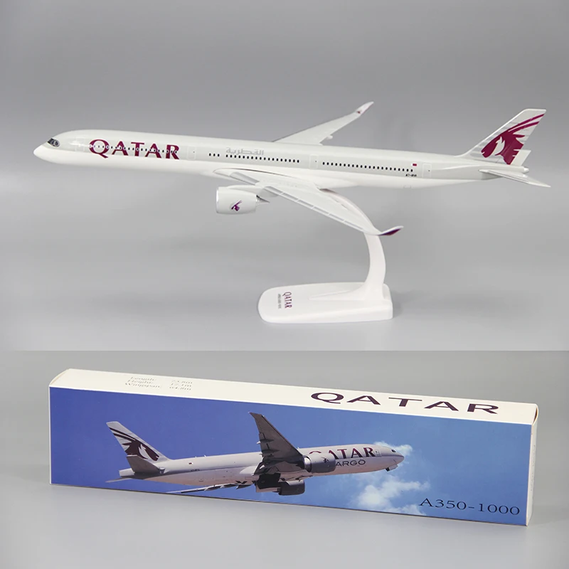1:200 Scale QATAR Air Airplane A350 A350-1000 ABS Plastic With
