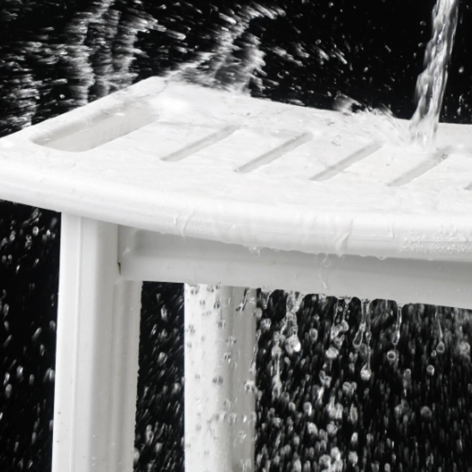 Non-Slip Shower Bench Thickened Shower Bench Bathroom Stool Waterproof Household Furniture Lightweight
