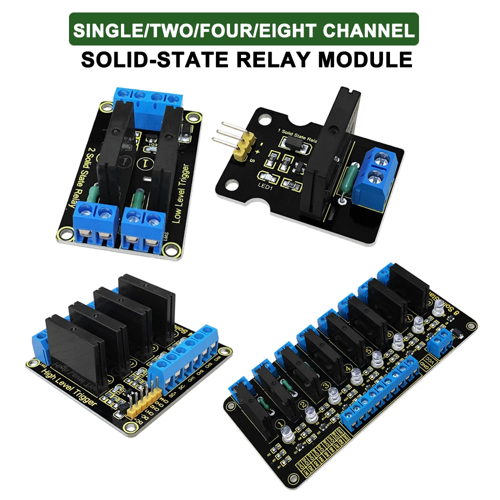 One/Two/Four/Eight Channel 5V Solid State Relay Module For Arduino
