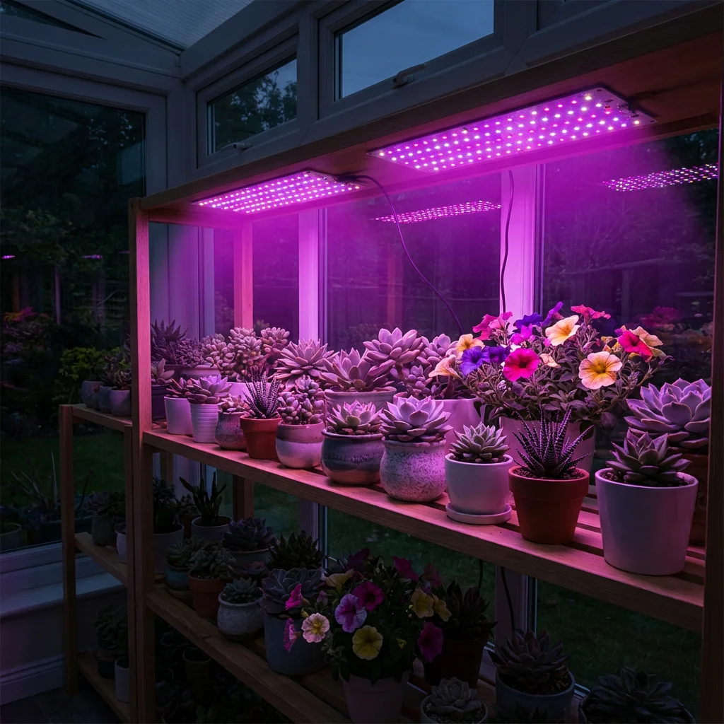 Grow Lights for Indoor Plants Full Spectrum,3/9/12H Timer & 10-Level Dimming, Auto On/Off Plant Lights for Shelves,Seed Starting