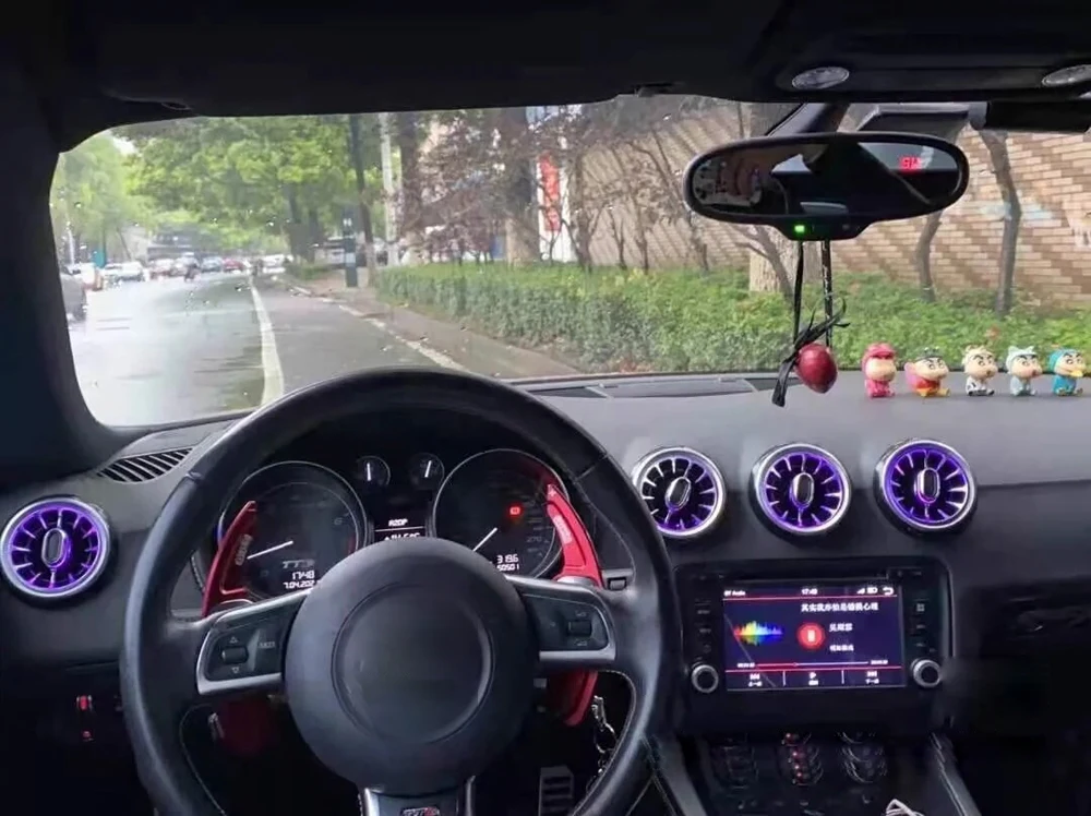 ICarsin ترقية سيمفوني Led سيارة الداخلية المحيطة ديكور الإضاءة الجبهة Airvent لأودي TT جو قطاع اكسسوارات TTRS