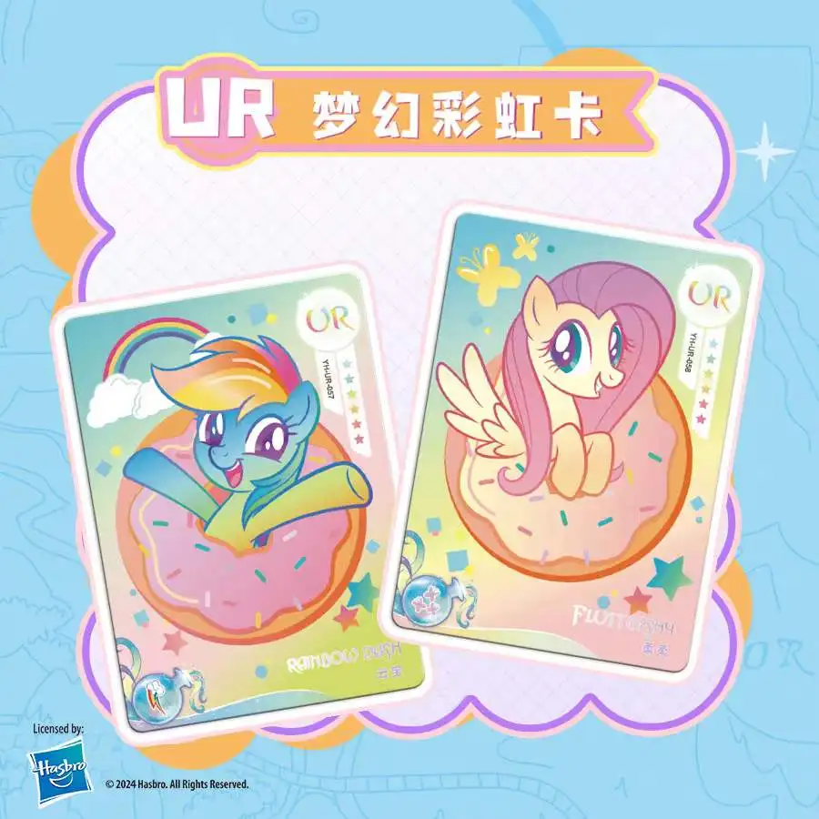 KAYOU My Little Pony Friendship Forever Cards Fun Shadow Pack W2 Booster Box Holo Foil Trading Cards Gift For Collectors Fans
