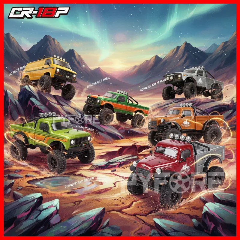 HOBBYPLUS CR18P EVO 1/18 RC Crawler Rock Van Trail Hunter Harvest Электрическая модель автомобиля с дистанционным управлением