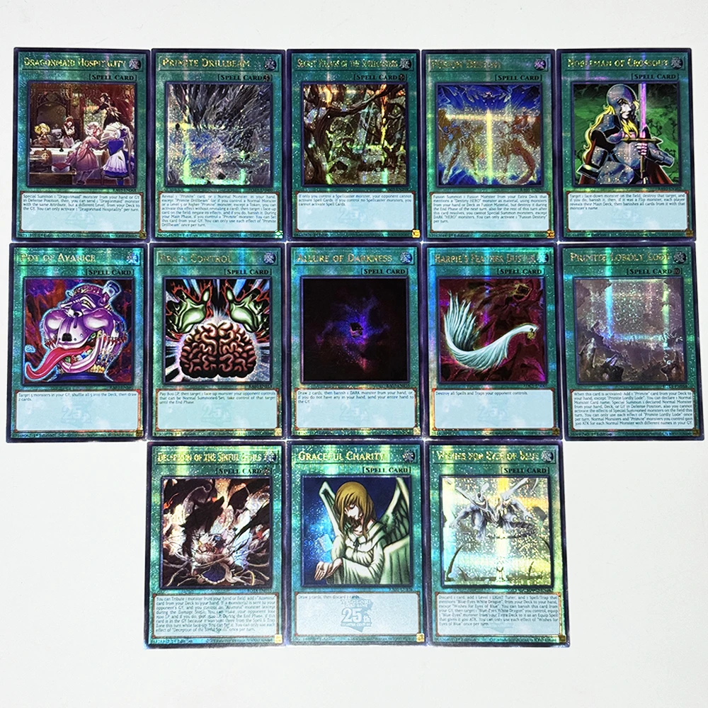 Yu-Gi-Oh! Série de cartes de jeu magiques QCSCR : Primite Drillbeam, Primite Lordly Lode, Deception of the Sinful Spoils, Graceful Charity