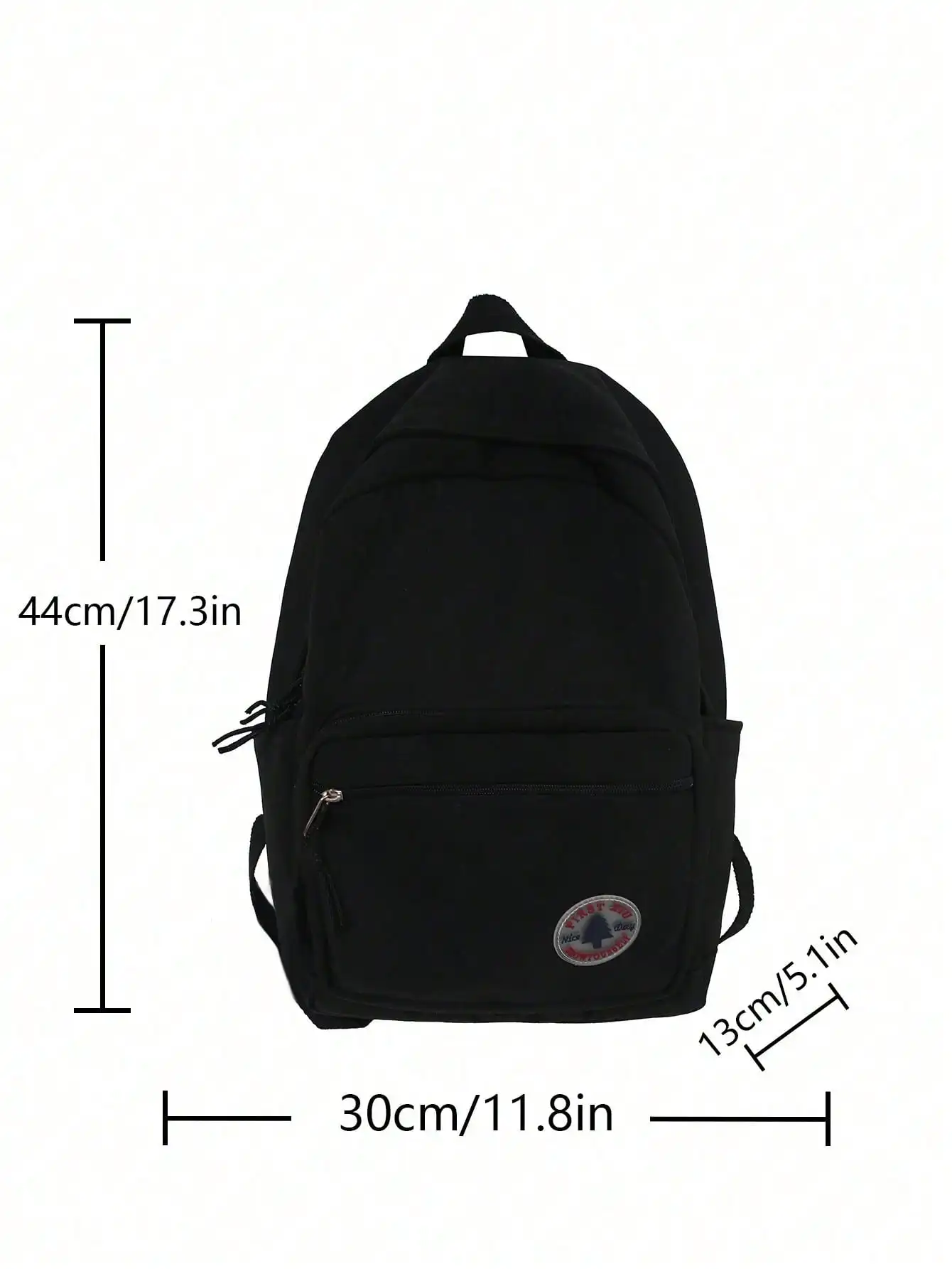 Solid Color Letter Logo Laptop Bag, Large Capacity Multi-Pocket Compartment Zipper Handheld Shoulder Backpack, Suitable For Women And Teenagers sg2406242626122844