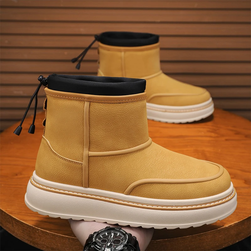 

Высокие модные и удобные уличные мужские ботинки, осенне-зимние новые мужские повседневные кроссовки, обувь на толстой резиновой подошве