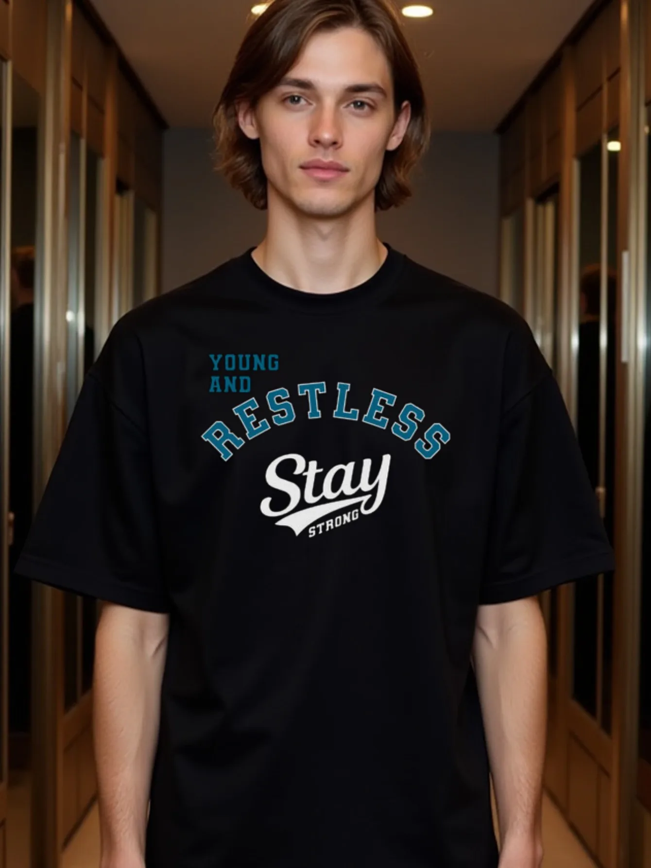 

Top Pick Local Natee Adventure Seeker Black Graphic T-Shirt