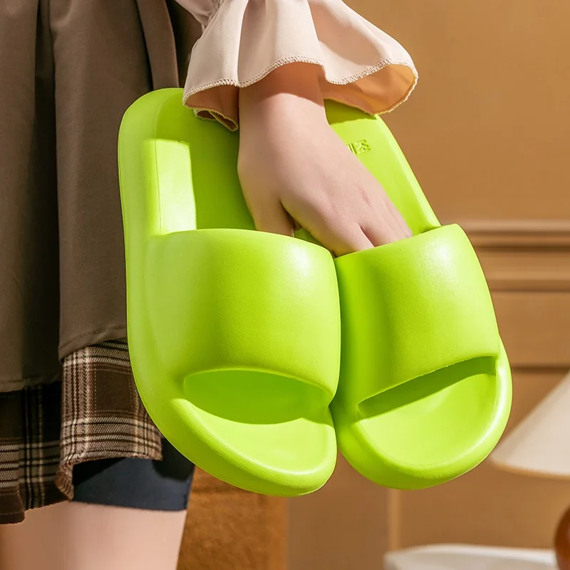 

Home Slippers EVA Anti-Slip Bath Couples Cool Men Women Summer Casual Shoes Indoor Bathroom Comfortable Soft Step Feeling