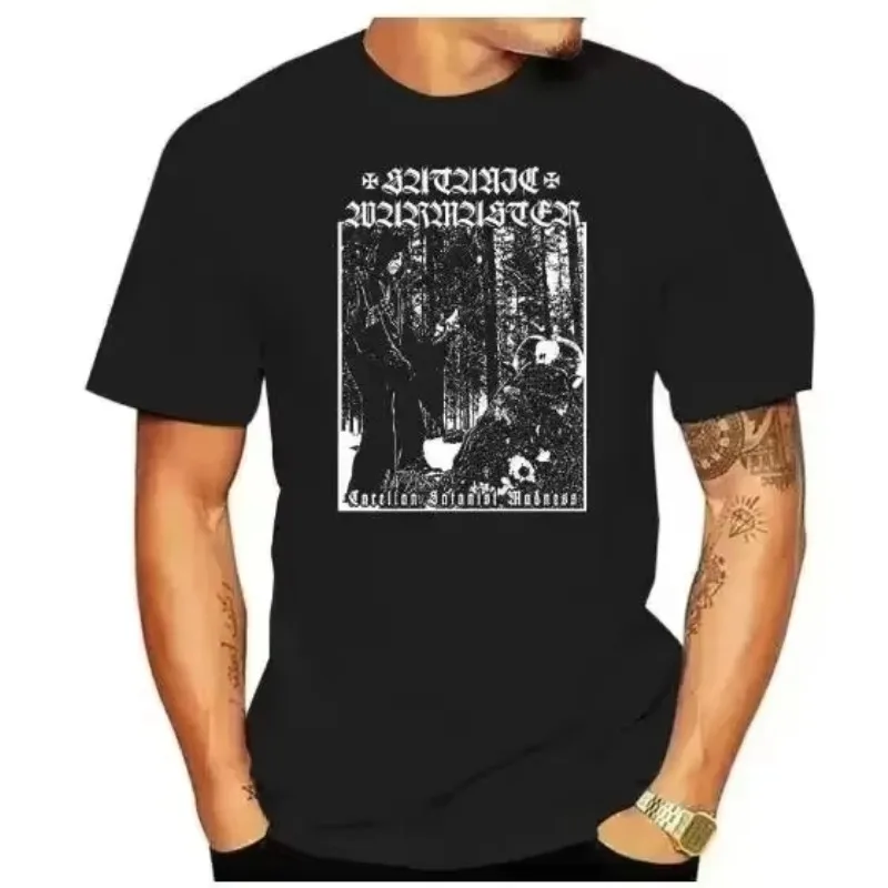 Black Heavy Metal Theme Winds Satanic Warmaster T-shirt Men Women Street Hip Hop Fashion Short Sleeve Cotton Casual Harajuku Tee