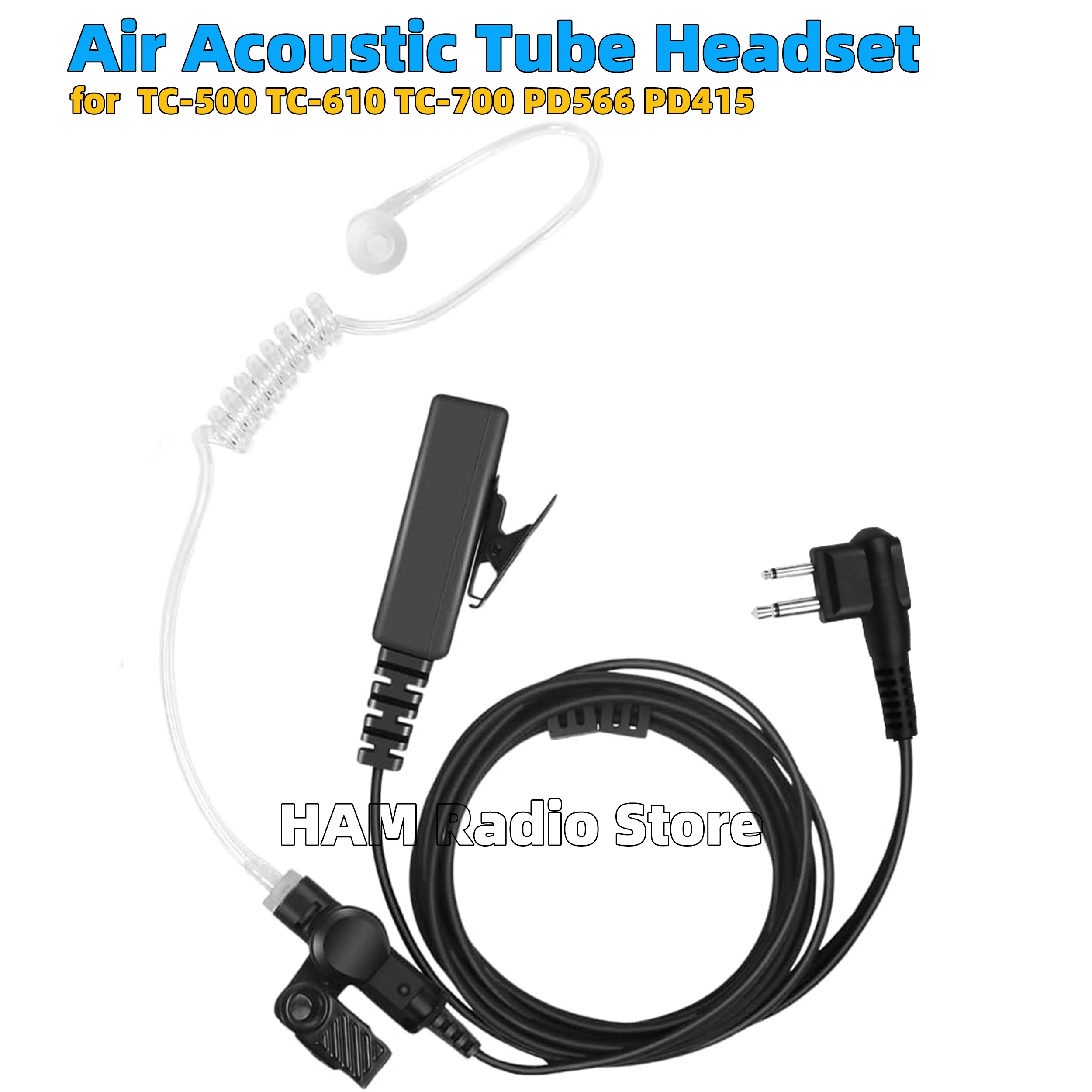 

Гарнитура с воздушной акустической трубкой для радиоприемников HYTERA HYT TC-505 TC-508 TC-510 TC-610 TC-620 TC-700 TC-446S PD405 PD566 POWER446