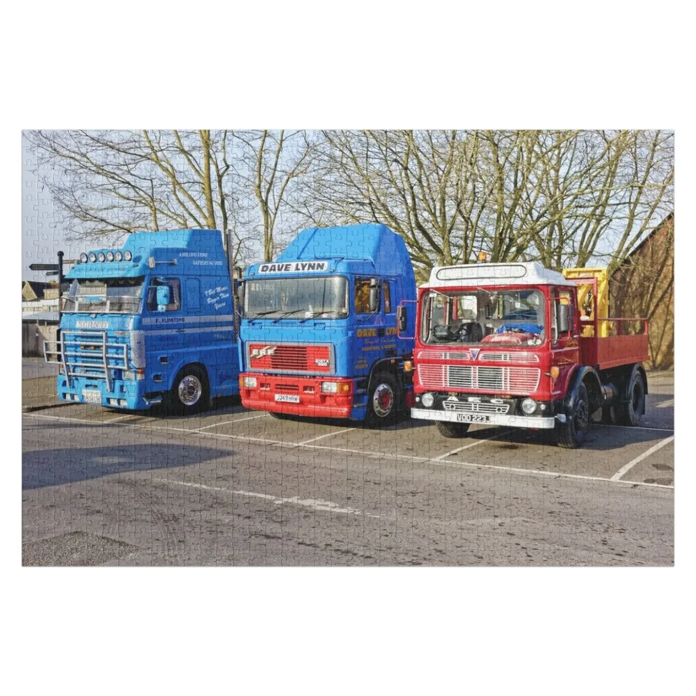 

Классический деревянный пазл-головоломка с коммерческими грузовиками, оригинальные игрушки для детей 2022 года, с возможностью персонализации и нанесения имени, в стиле Scale Motors