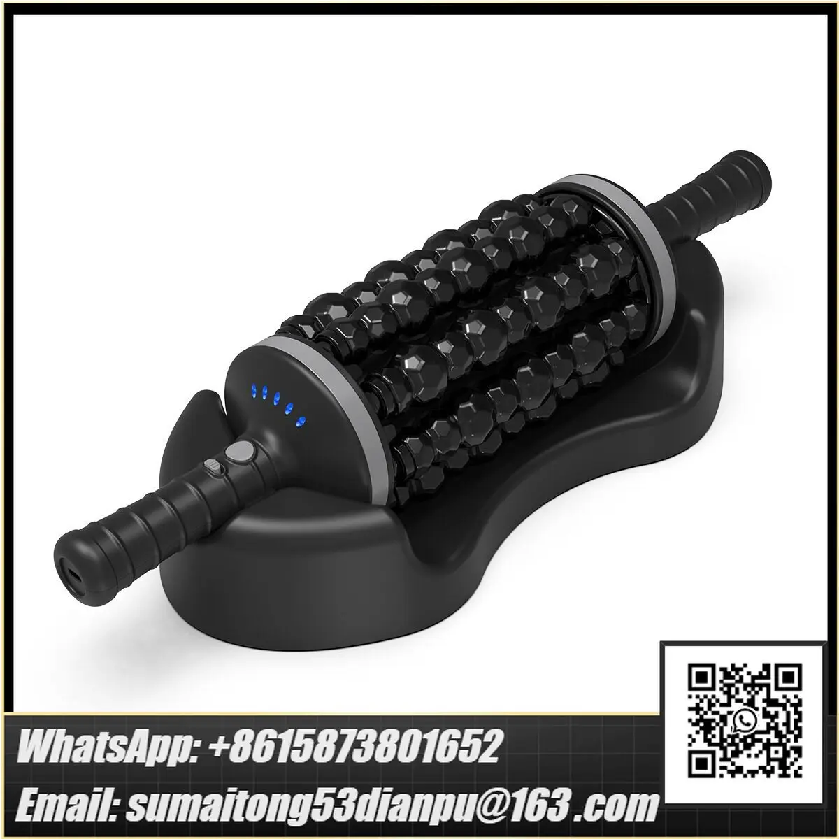 Electric Massage Roller Shaft, Professional Fascia Release Tool for Leg Arm Body Muscle Relaxation Fitness Pain Relief