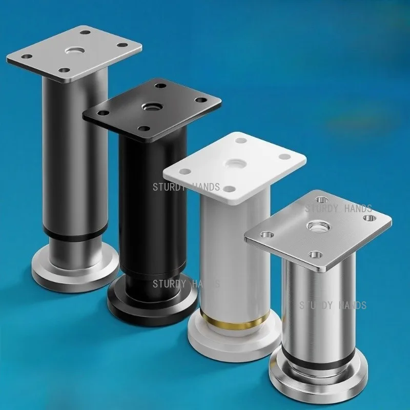 1pc Metal Furniture Support Legs, Sofa Leg, Cabinet Support Feet Adjustable Support Feet, Hardware Accessories, with Screws