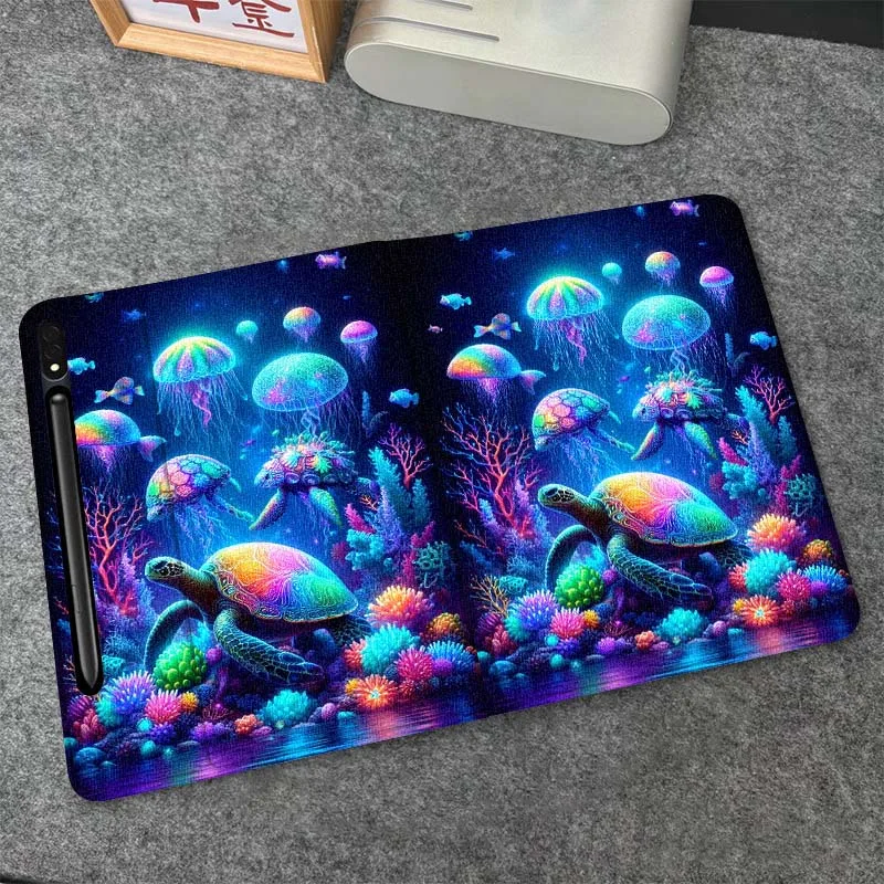 

Ocean Turtles Cute Tablet Case For Samsung Galaxy Tab S7 S8 S9 S10 FE Plus Lite 11 12.4 13.1 Inch