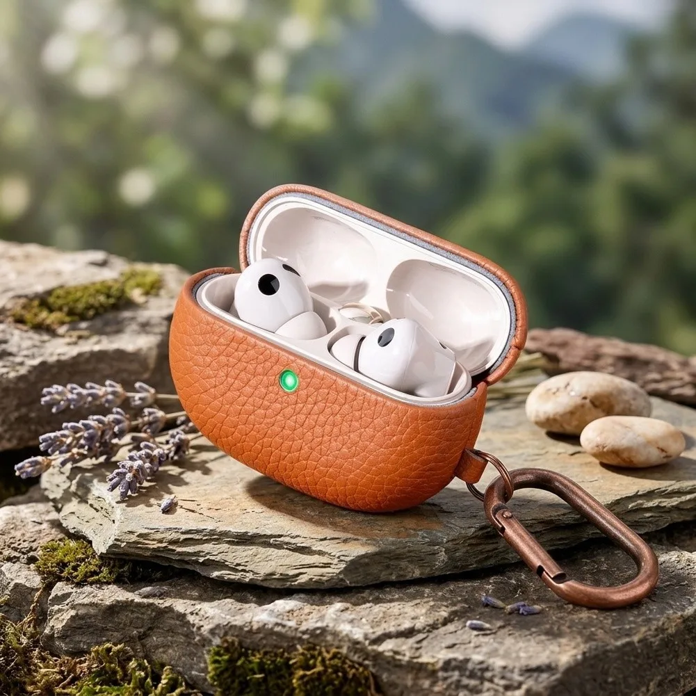 Leather Case for Huawei For FreeBuds for Pro 5 Offering Structured Support and Dependable Shock Mitigation Performance