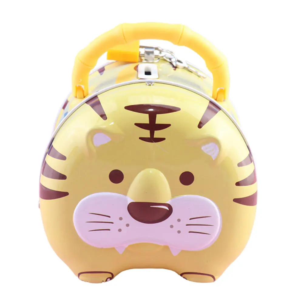 虎の形の貯金箱 ミニ貯金箱 子供用 卓上貯金箱 かわいい動物デザイン キッズ貯金ギフト