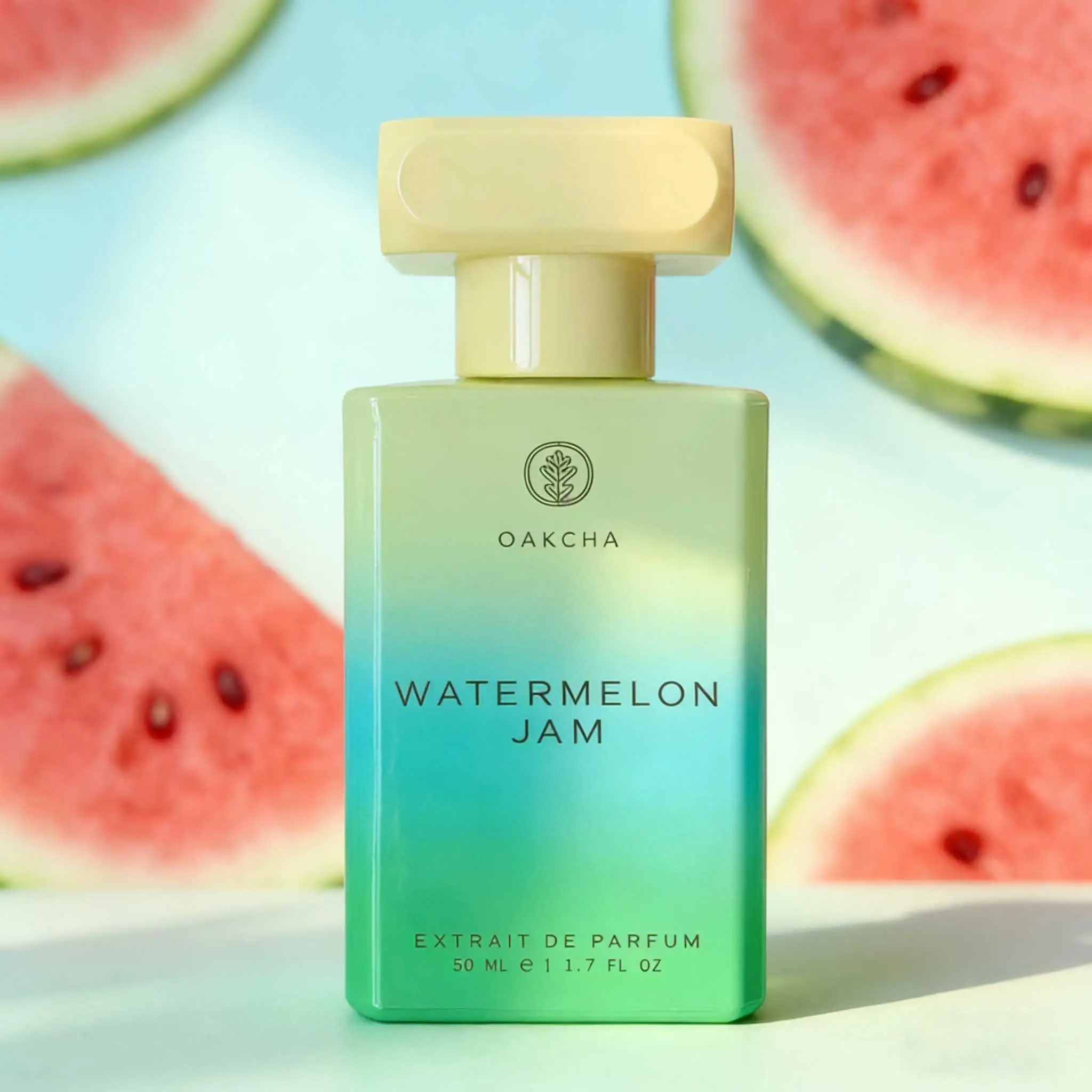 Oakcha Watermelon Jam Perfume 50Ml,Hydrating Watermelon Pear Fruity Note,Women Fragrance,,Watermelon、Pear、Green Apple、Coconut、Jasmine、Musk, Long‑Lasting, Fit For Daily And Date.