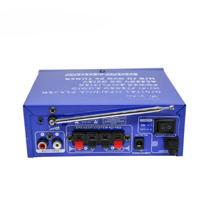 KTV Home Bluetooth Power Player SD USB Plug-in Truck HIFI Speaker High-power AV-263 Power Amplifier