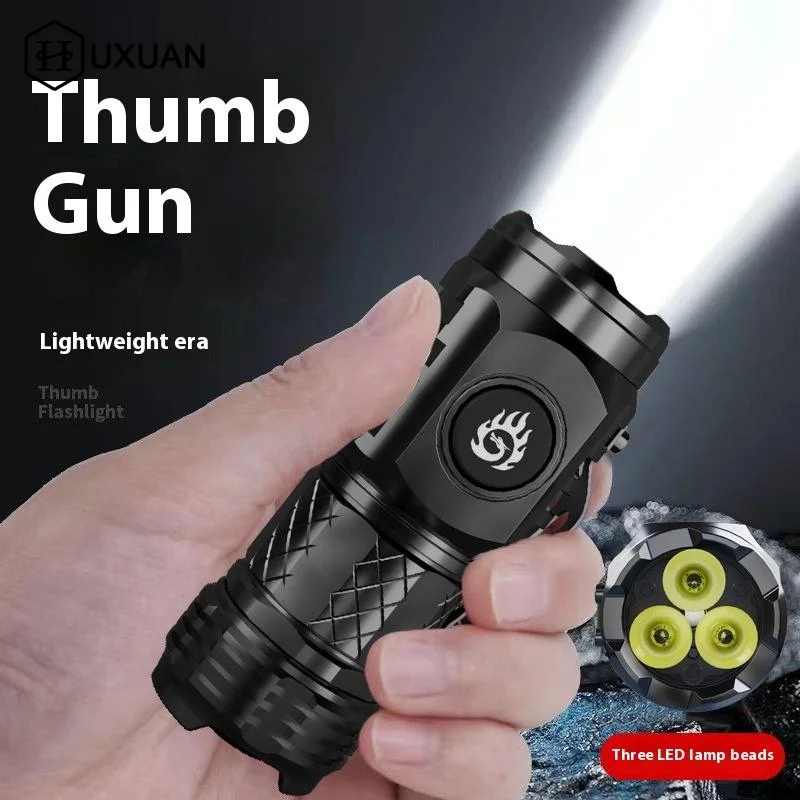 Mini linterna de carga tipo C 18650, potente linterna Led con Clip, linterna Led de alta potencia, Mini linterna