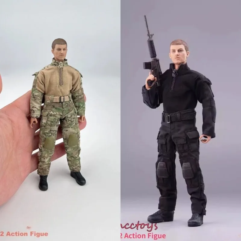 

CCN1216 1/12 Scale Camouflage Set Top Pants Clothes Model for 6'' Action Figures Body Dolls Accessory DIY
