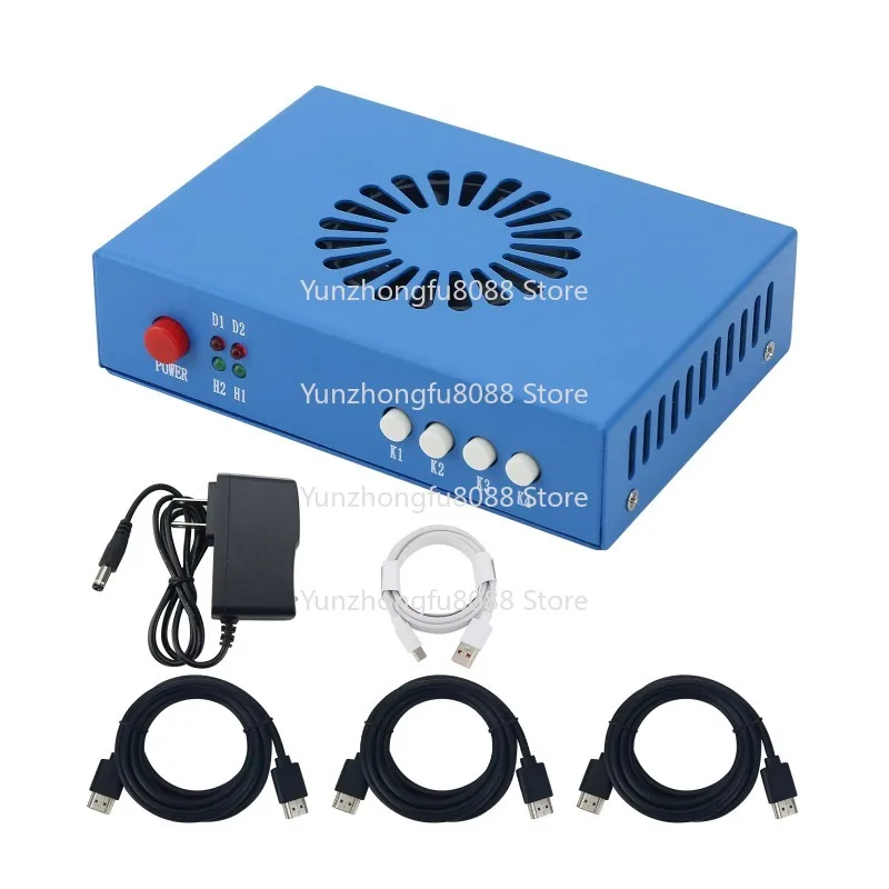 Blue Fifth-generation DMA Video Overlay Box DMA Video Processor Supports 2K144/1K240