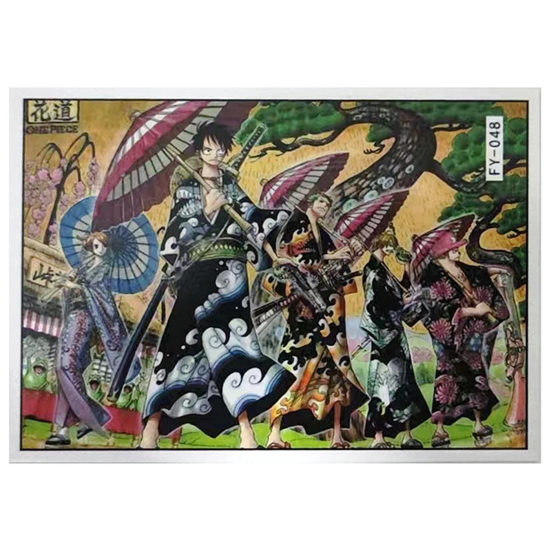 Anime ONE PIECE Rare Refraction Game Collectible Cards Luffy Robin Usopp Zoro Nami Sanji Chopper Toys for boys Birthday Gifts