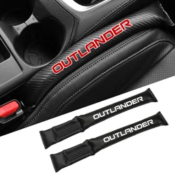 Carbon Fiber Car Interior Seat Gap Plug Filler Pad For Mitsubishi Outlander 1 2 3 I II III 2017 2018 2019 2020 2021 Accessories