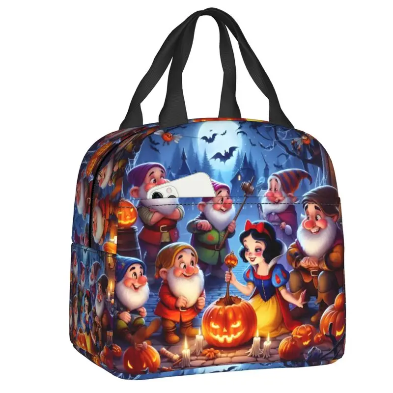 

Custom Snow White And The Seven Dwarfs Resuable Lunch Box Fashion Film Cartoon Cooler Thermal Food Insulated Lunch Bag School