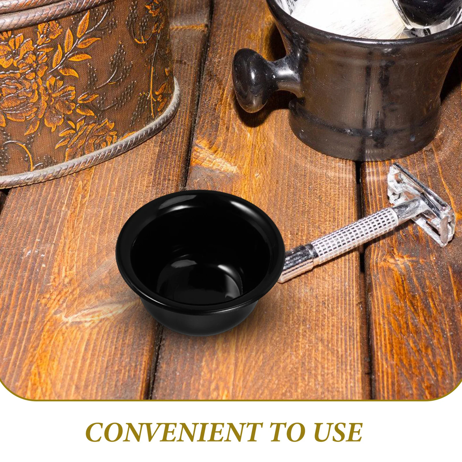 แก้วโกนหนวดพลาสติกแบบใช้ซ้ำได้ น้ำหนักเบา สำหรับสร้างฟอง ใช้ได้ทั้งที่บ้านและระหว่างเดินทาง