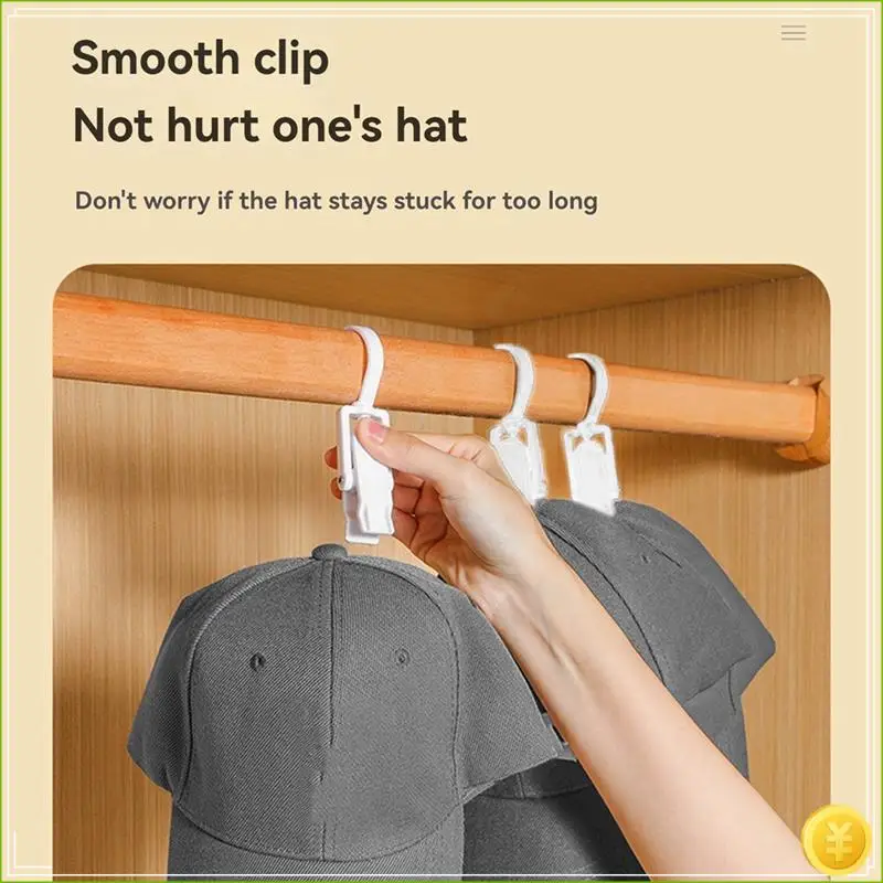 50Pcs Multifunctional Plastic Clip Store Clothes Clip Rotating Hook Curtain Storage Clip Household Rotating Sock Clip