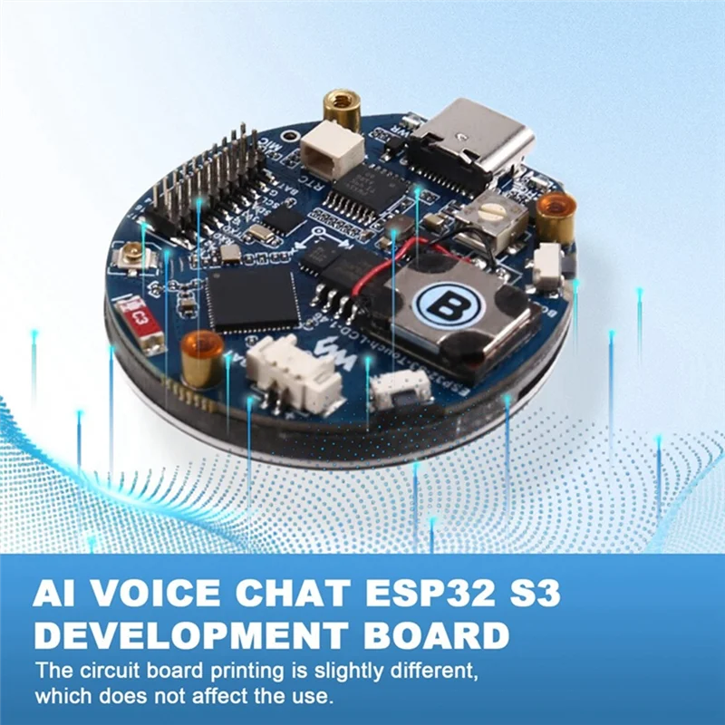 لوحة تطوير الدردشة الصوتية Xiaozhi Deepseek AI ESP32 S3 مصنوعة بشكل جيد والتي تتميز بشاشة LCD مقاس 1.46 بوصة ومنافذ متعددة الوظائف LVGL