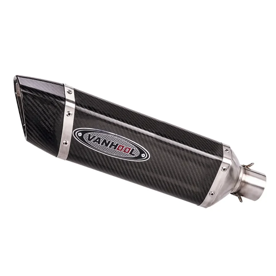 

STLF High Quality Universal Titanium Carbon Fibre Stainless Steel Exhaust Muffler Exhaust Pipe for Motorcycle