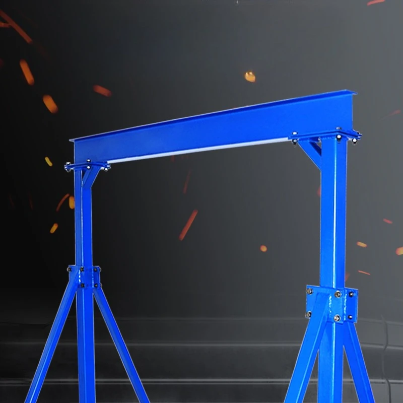Mobile Gantry Frame Crane Small Overhead Crane Construction Site Simple Hoist Frame Gantry Transportation Equipment JT40