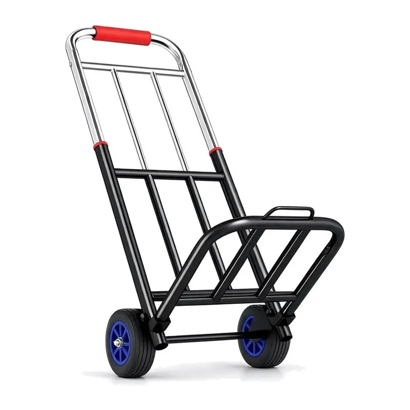 Stacking Luggage Cart Hand-pulled Cart Portable Pulling Goods To Buy Vegetables Small Trailer Household Load King Cart