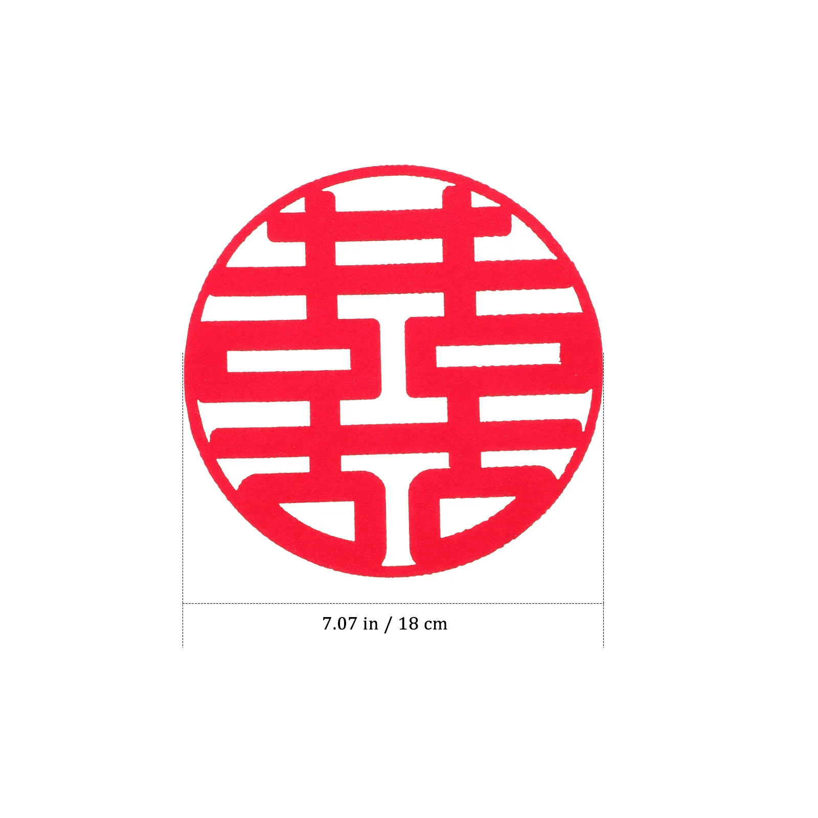 30Pcs Chinese Wedding Paper-Cut Non-Woven Red Xi Happiness Cut Stickers Wedding Door Decorations Traditional Confetti