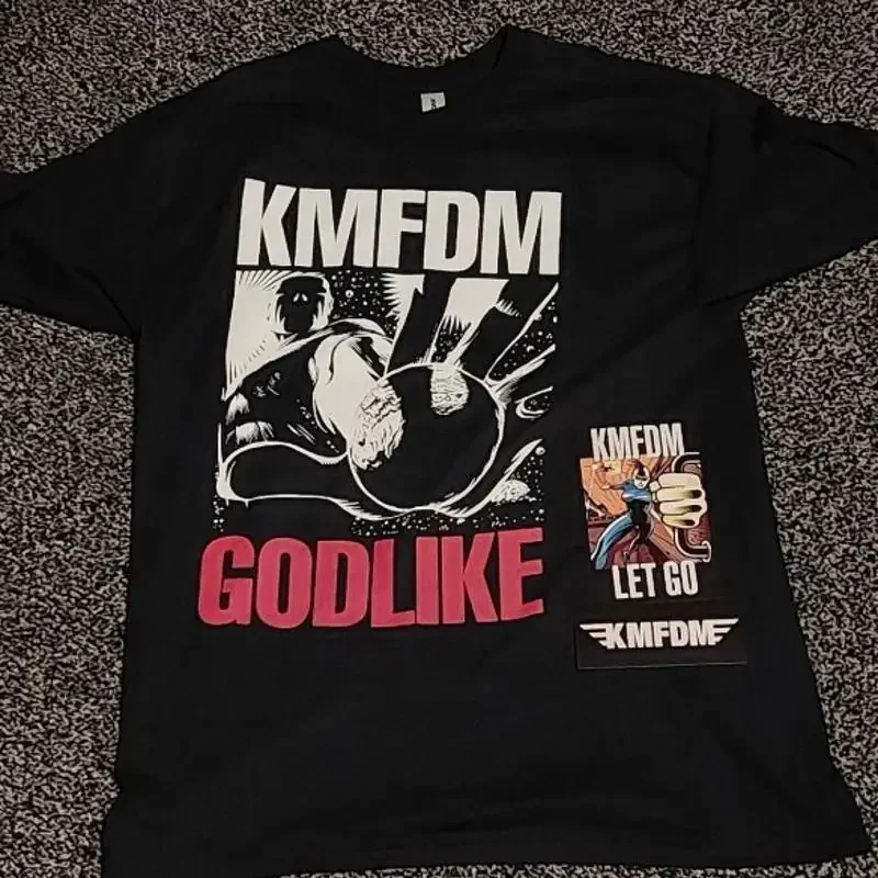 New Rare Kmfdm Band Member Family Cotton Black All Size T Shirt