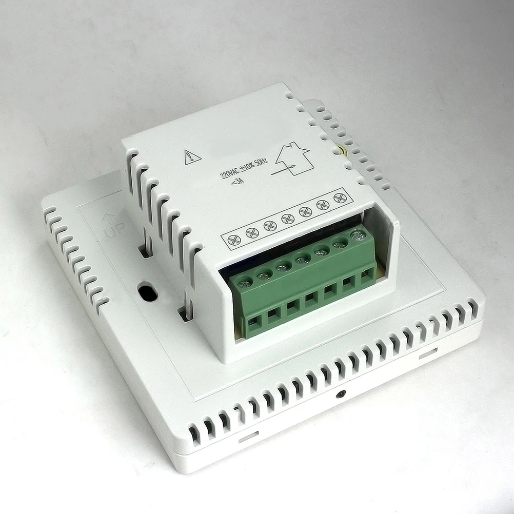 

240V Smart LCD Programmable Thermostat White Easy Install Mobile Control for Floor Heating Systems
