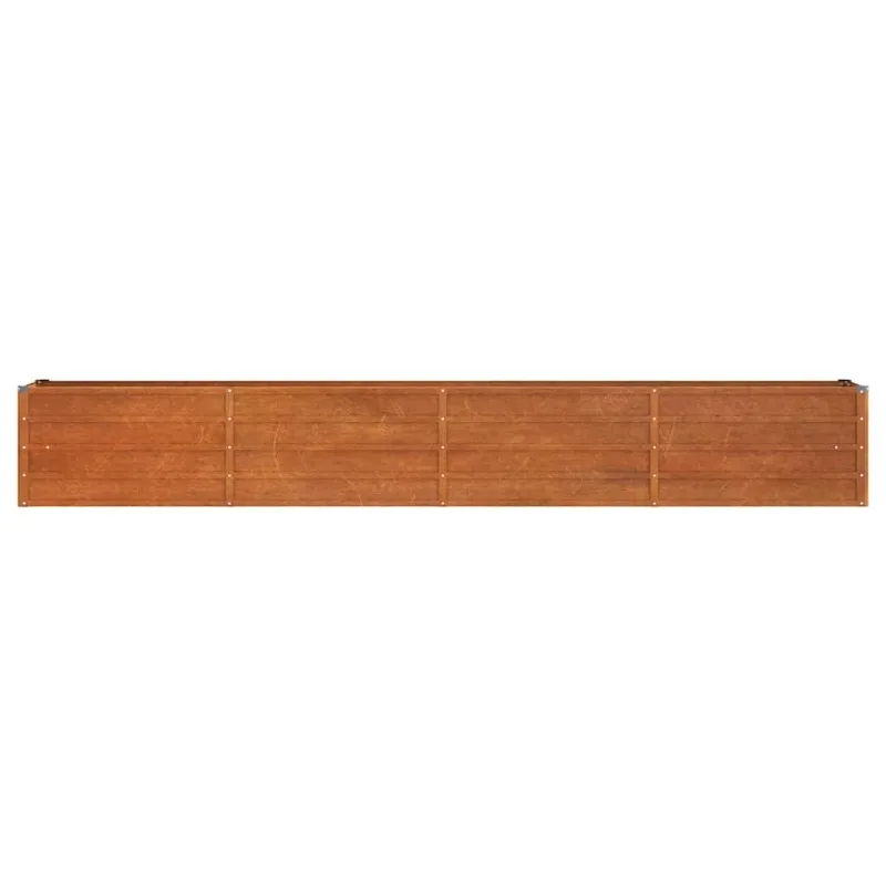 Verhoogde tuinbak 320x40x45 cm Corten staal, roestlook, kweekbak voor buitenmoestuin - afbeelding 2