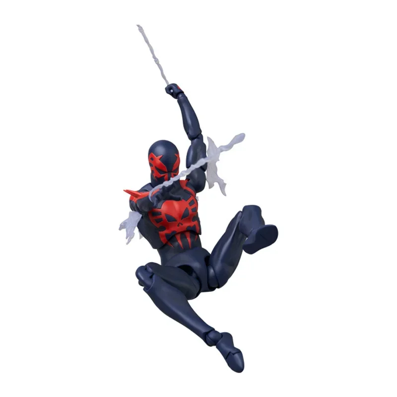 متوفر في المخزون Ko Spiderman Mafex 239 Spiderman 2099 النسخة الهزلية مجموعة أرقام أنيمي عمل نموذج لجسم ألعاب هدايا مخصصة #6