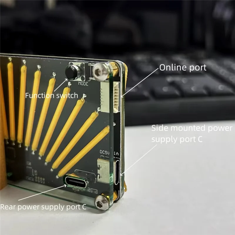 -A96Z DIY Retro Level Indicator LED Music Spectrum LED Audio Level Indicator Pick-Up Rhythm Light Voice Controlled