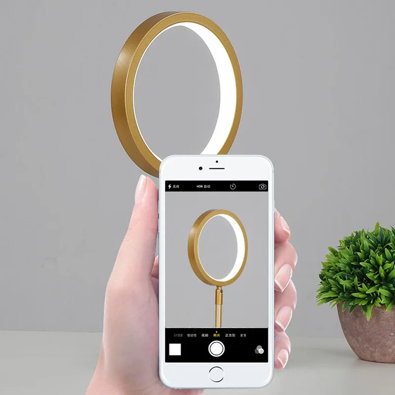 Modern LED Table Lamp for Bedroom Phone Wireless Charging Bedside Night Lights Living Room Foldable Desk Lamps Decoration