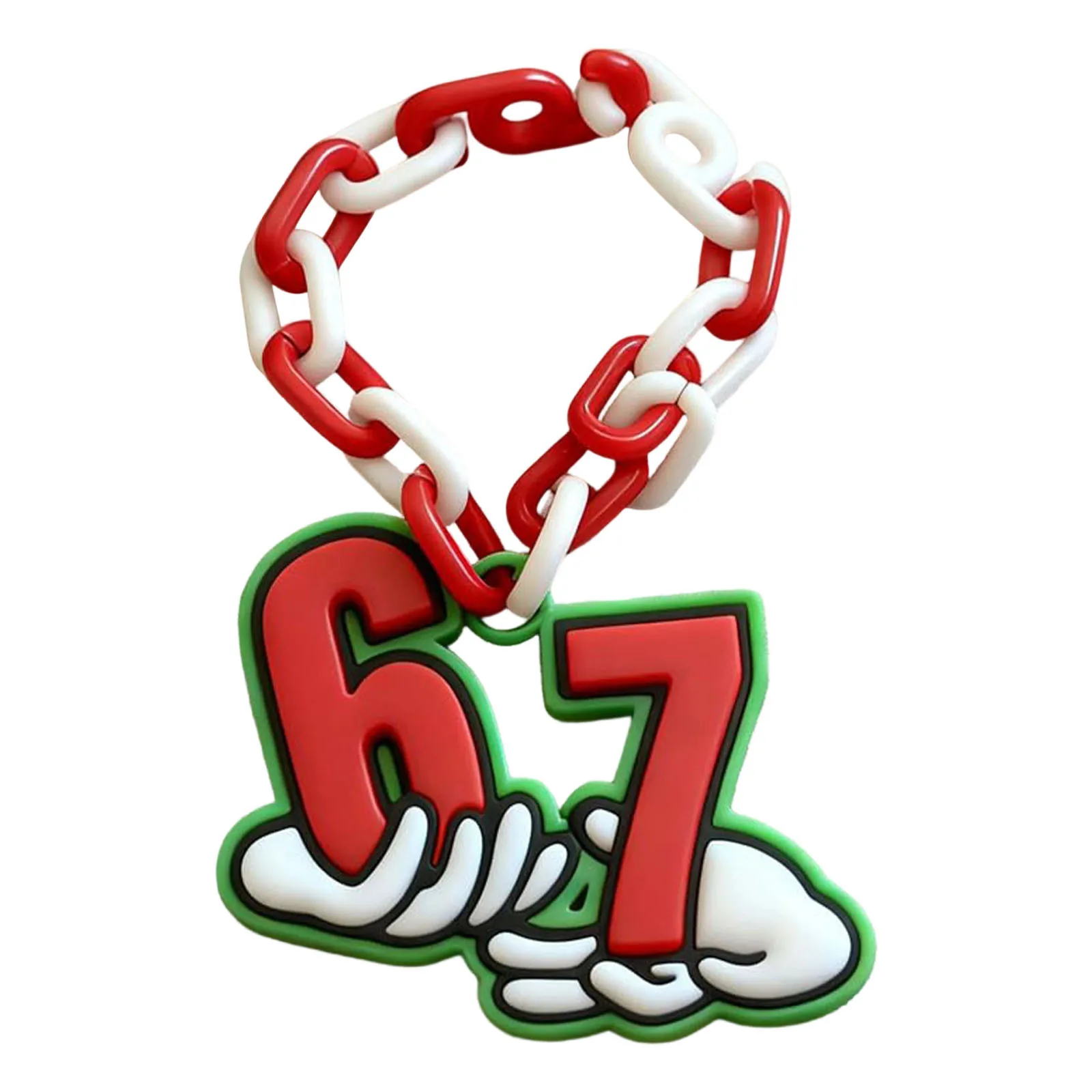 

New 67 3D Printed Necklace Six Seven Funny Elf Accessories Steal A Brainrot Necklace Ornament Toy Accessories Children Toy Gift