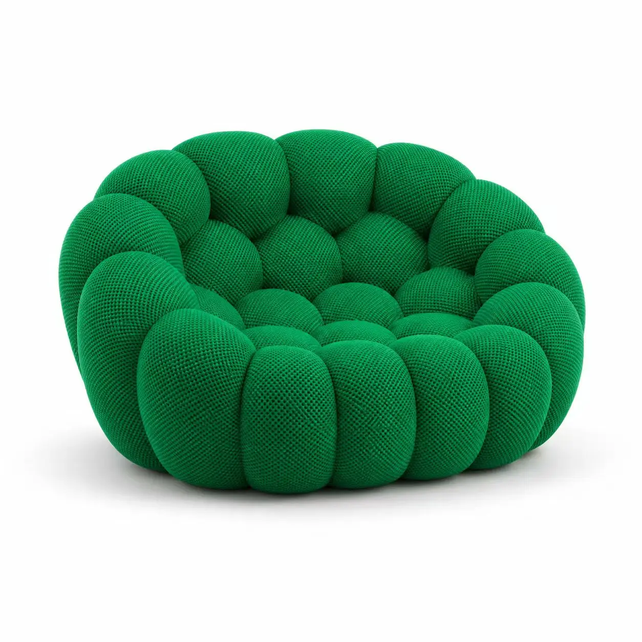 Minimalistische Europese woonkamerbank voor twee volwassenen, puff-bubbelsofa's, gecomprimeerde chaise longue zonder onderstel, divano-meubels voor thuis.