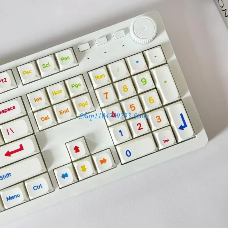 

Y2GD 113keys Keycaps PBT XDA Height Color Keycap Set for Game Mechanical Keyboars