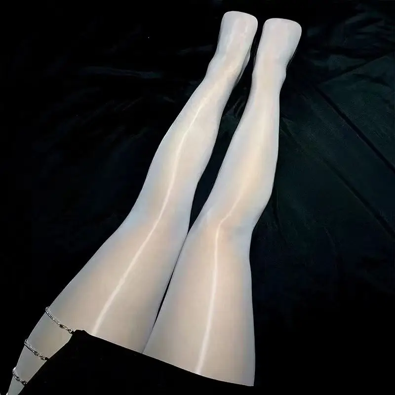 Sexy party see-through, ladies plus smooth oil shiny super-elastic see-through pantyhose