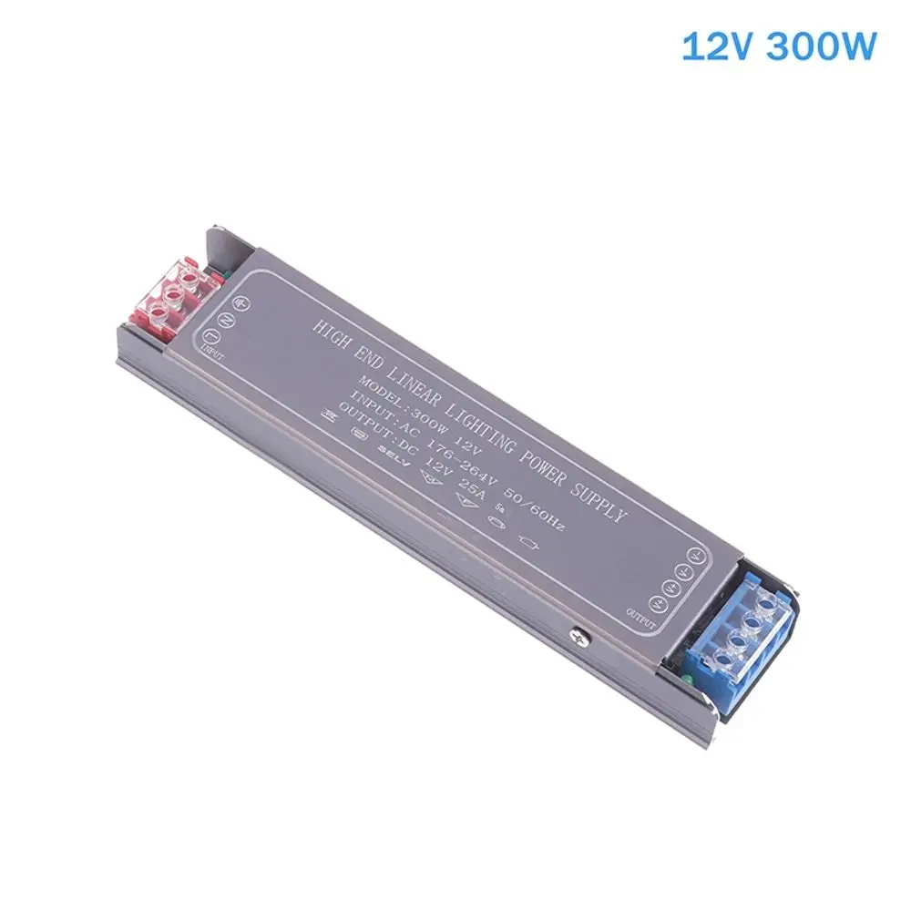 1Pcs DC 12V 24V Switching Power Supply 60-400W AC100-264V LED Light Driver Silent Mode Short Circuit Protection