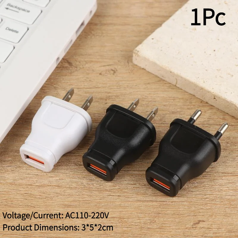 1Pc 5V 1A USB Charger Mini Power Adapter Travel Mobile Phone Chargers EU/US Plug Wall Charger 1 Port USB Charger