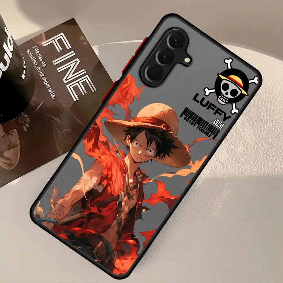 عودة غطاء الهاتف حقيبة لهاتف سامسونج غالاكسي A54 A52 A56 A53 A25 A26 A35 A36 A73 A21s A24 A34 A22 أنيمي قطعة واحدة