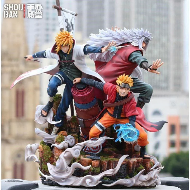 Japan Bandai Naruto figure swirl lucky bag Naruto Oroshimaru Uchiba spot 4th generation self-made ornament