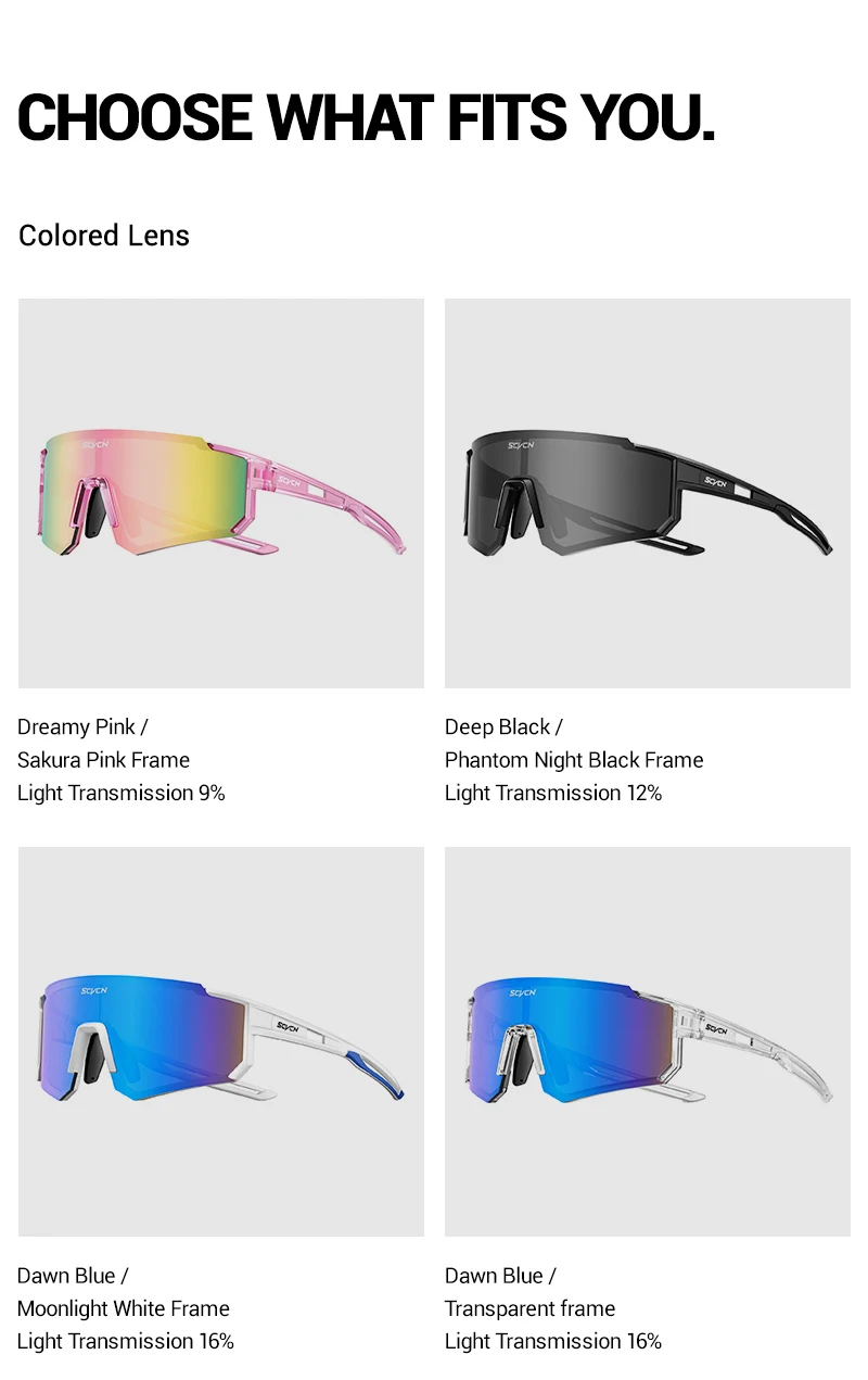 SCVCN Süße Rosa Fahrradbrille, Fahrrad-Fotozubehör, Golf-Okulare, Camping-Sonnenbrille, UV400 Outdoor-Sportausrüstung – Detail 18